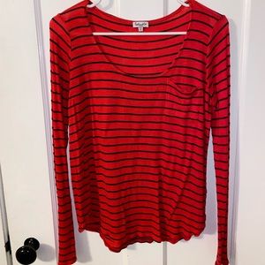 Women’s Red & Blue Long Sleeve